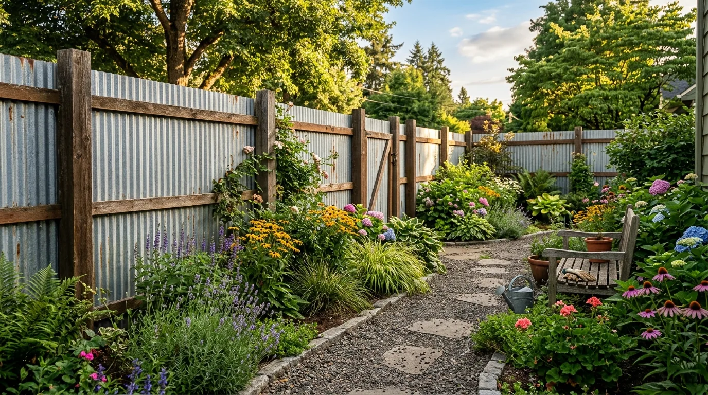 Fence With Built-In Planter Feel